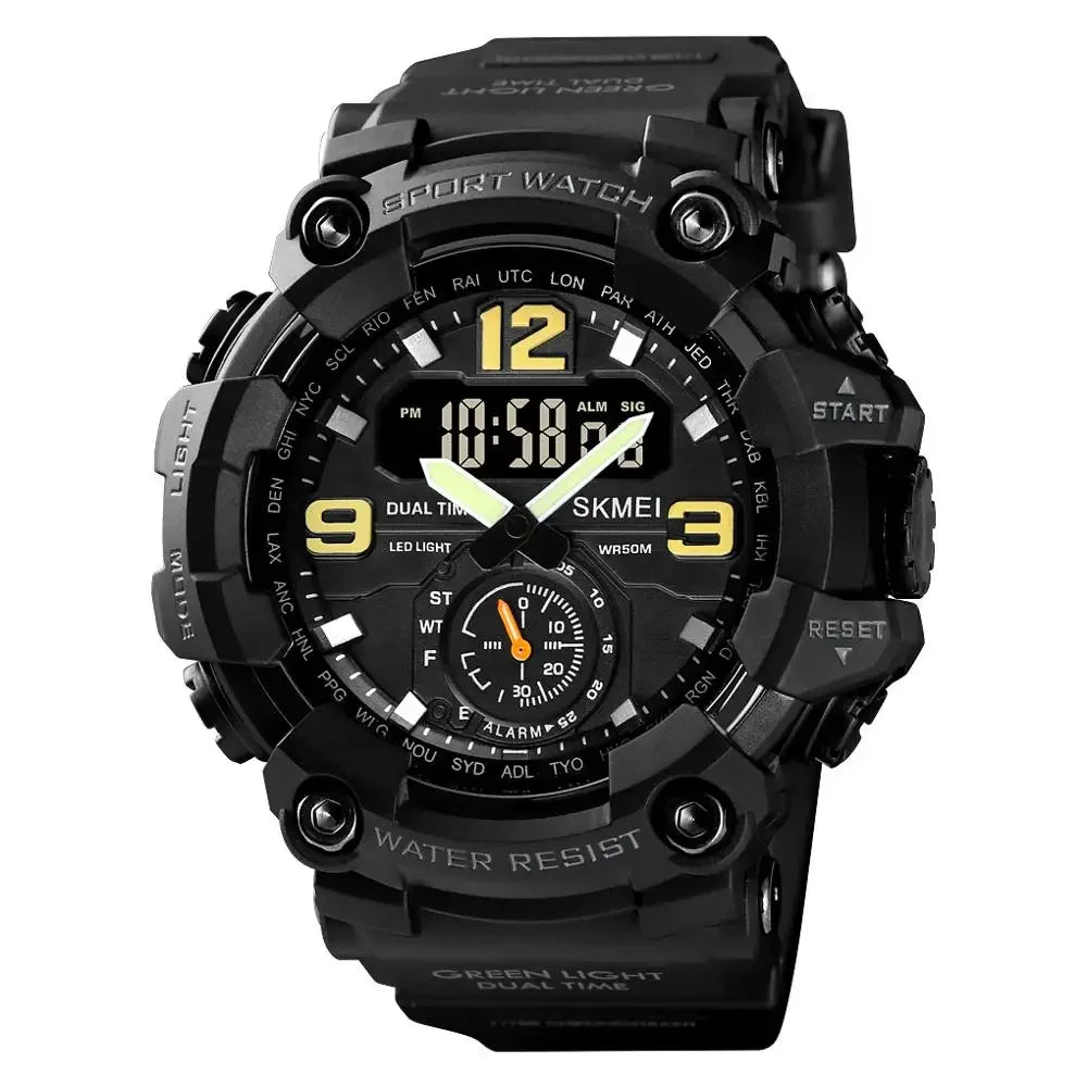 Montre Homme | Montre Numérique Étanche avec Écran LED | Chronographe et Alarme pour Aventures Sportives 6