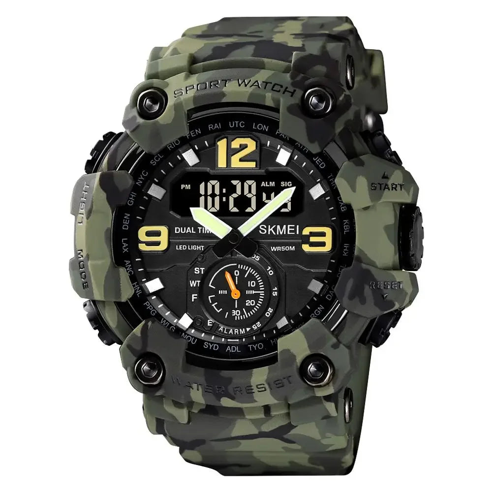 Montre Homme | Montre Numérique Étanche avec Écran LED | Chronographe et Alarme pour Aventures Sportives 9