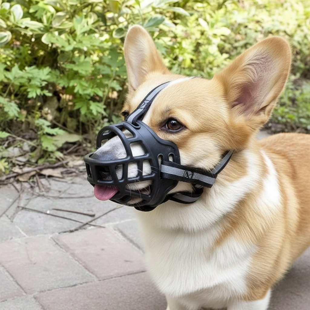 Muselière Chien Anti-Morsure – Muselière Réglable en Nylon Respirante-animaux-Oslo France