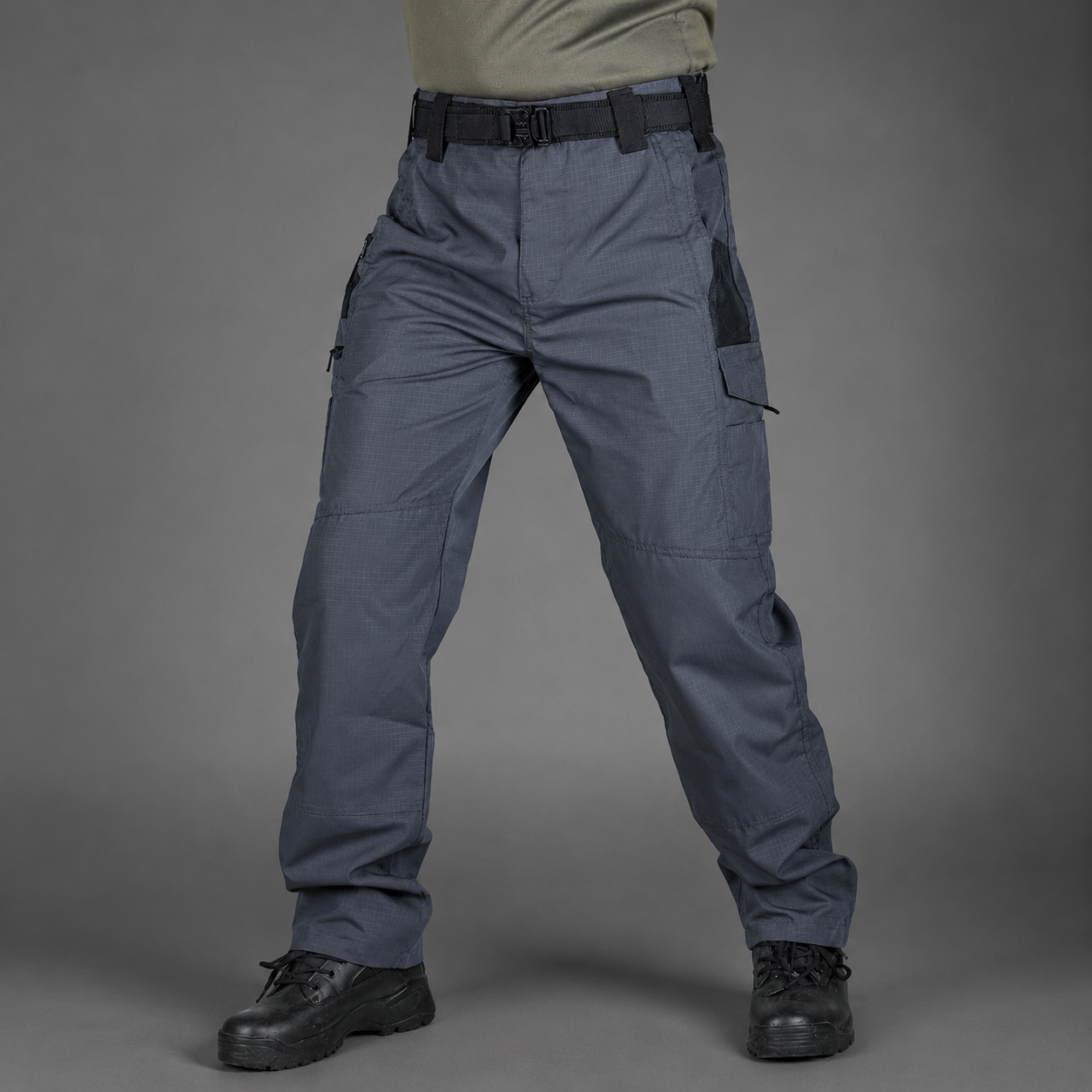 Pantalon Cargo Homme – Pantalon Tactique Multi-Poches avec Ceinture-vêtement-Bleu-S-Oslo France