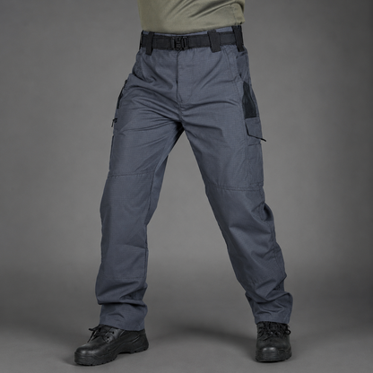 Pantalon Cargo Homme – Pantalon Tactique Multi-Poches avec Ceinture-vêtement-Bleu-S-Oslo France