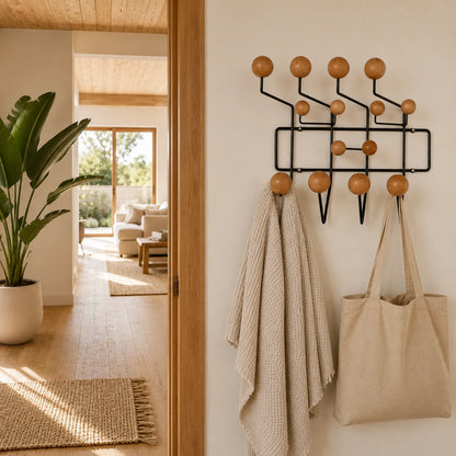 Porte Manteau Mural Multicolore avec Crochets Robustes | Solution Décorative pour Rangement Pratique 1