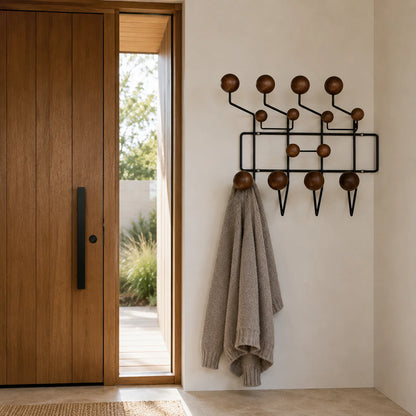 Porte Manteau Mural Multicolore avec Crochets Robustes | Solution Décorative pour Rangement Pratique 2
