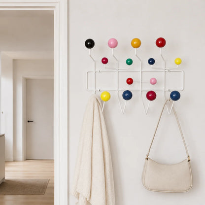 Porte Manteau Mural Multicolore avec Crochets Robustes | Solution Décorative pour Rangement Pratique 3