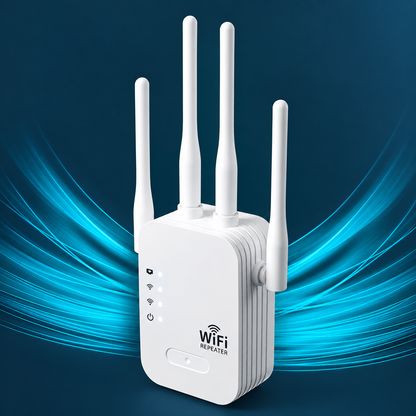 Amplificateur WiFi Extérieur | Répéteur WiFi à Longue Portée 1200Mbps | Installation Facile pour Connexion Fiable dans le Jardin