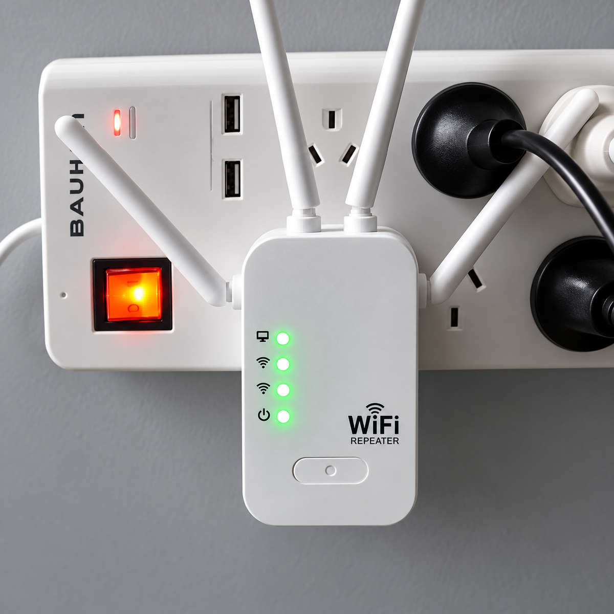 Amplificateur WiFi Extérieur | Répéteur WiFi à Longue Portée 1200Mbps | Installation Facile pour Connexion Fiable dans le Jardin