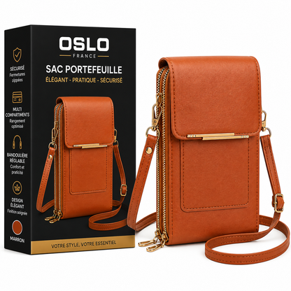 Sac Bandoulière Femme – Portefeuille avec Bandoulière, Multi-Poches-vêtement-Oslo France