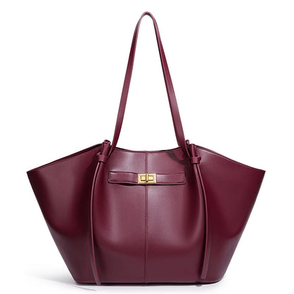 Sac Cabas Femme – Grand Sac à Main Spacieux, Fourre-Tout-vêtement-Rouge-Oslo France