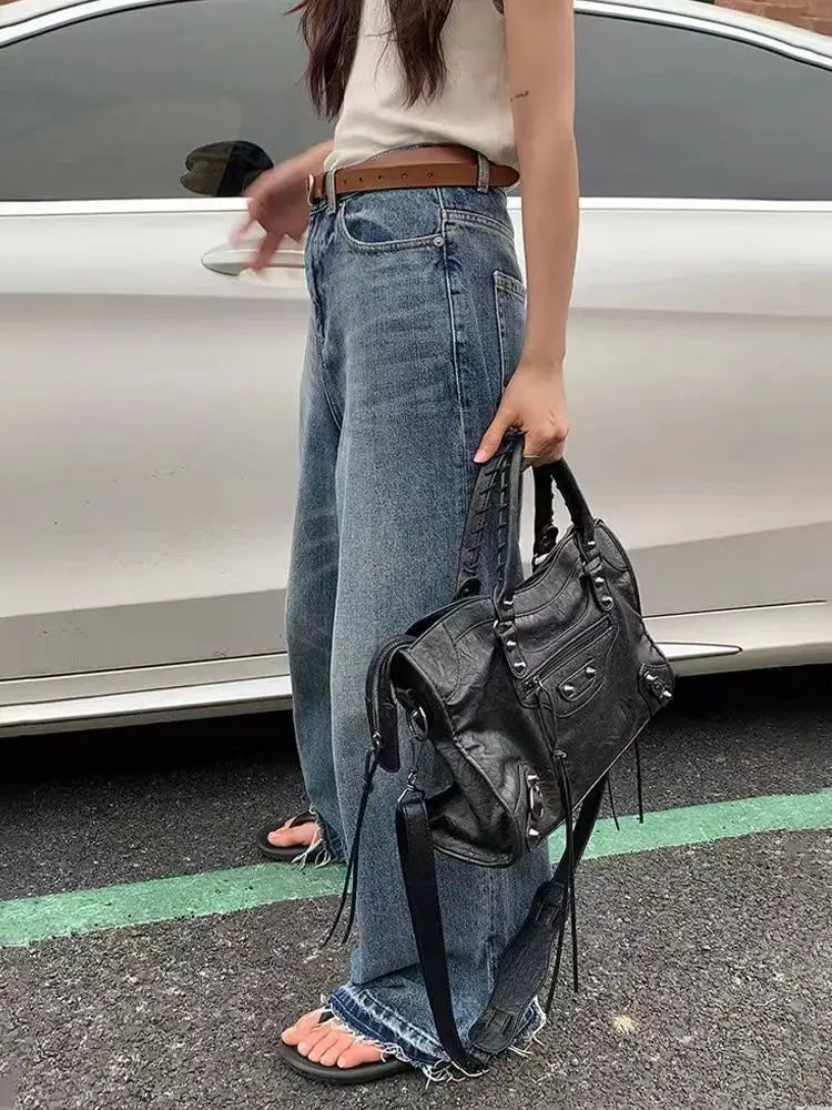 Sac à Main Femme Noir – Sac Cabas avec Poches, Fermeture Zippée et Bandoulière-vêtement-Oslo France