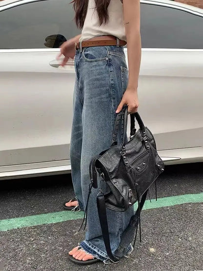 Sac à Main Femme Noir – Sac Cabas avec Poches, Fermeture Zippée et Bandoulière-vêtement-Oslo France