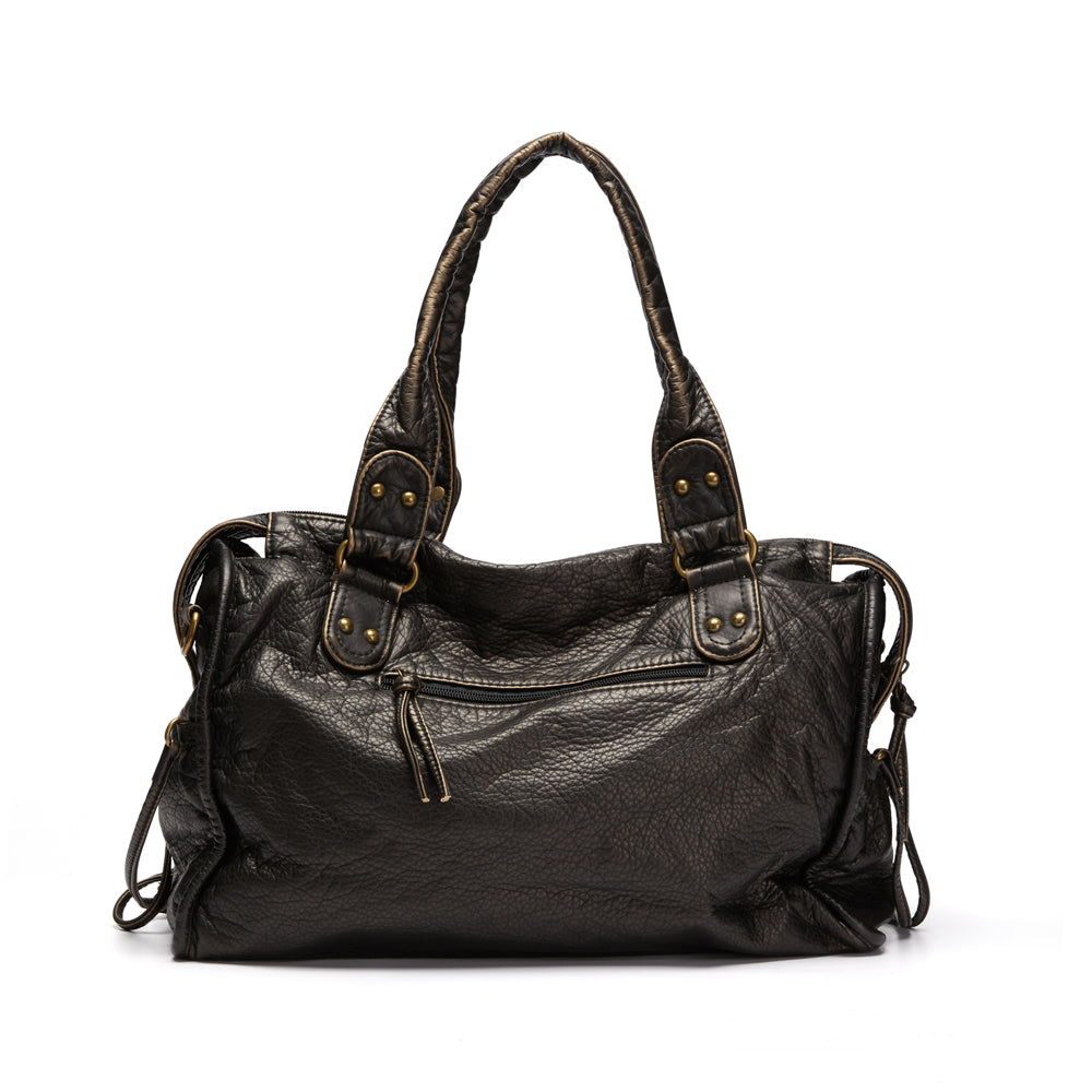 Sac à Main Femme en Cuir – Sac Bandoulière Cabas Vintage avec Poches-vêtement-Oslo France