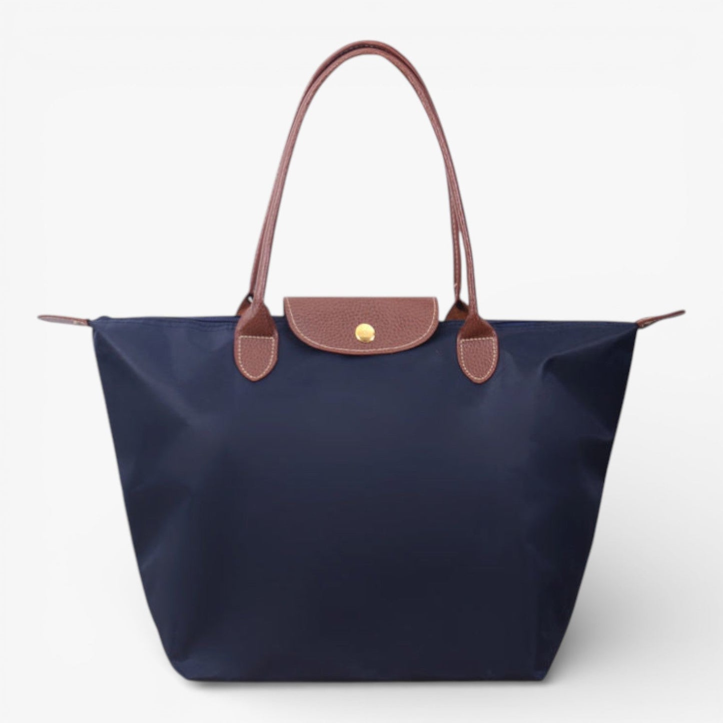 Sac cabas femme avec anses marron, grand sac à main élégant et pratique pour le quotidien-vêtement-Bleu marine-Oslo France