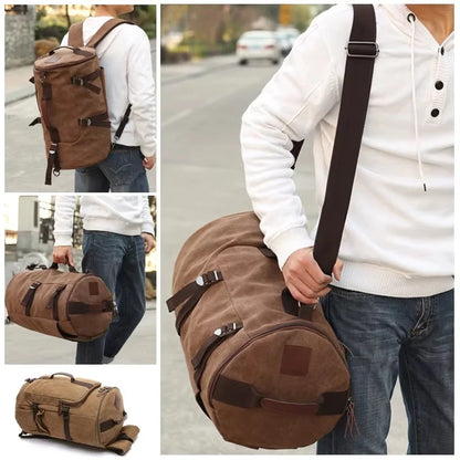 Sac de Voyage Homme | Sac à Dos Voyage en Toile Durable avec Grand Volume | Polyvalent pour Activités Quotidiennes et Voyages 3