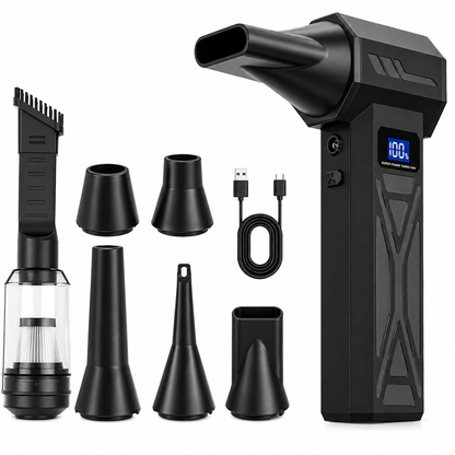 Souffleur d'Air Sans Fil Rechargeable – Aspirateur Portable Multifonction avec Embouts-accessoires-Oslo France