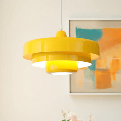 Suspension Design Vintage Noire et Verte – Luminaire Suspendu Étagé pour Salon, Cuisine, Salle à Manger – Lustre Moderne Rétro-lumière-Jaune-Blanc froid-Oslo France