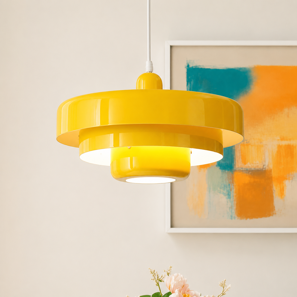 Suspension Design Vintage Noire et Verte – Luminaire Suspendu Vintage-lumière-Jaune-Blanc froid-Oslo France