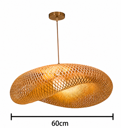 Suspension Luminaire en Rotin – Lampe Suspendue Design Naturel-lumière-Oslo France
