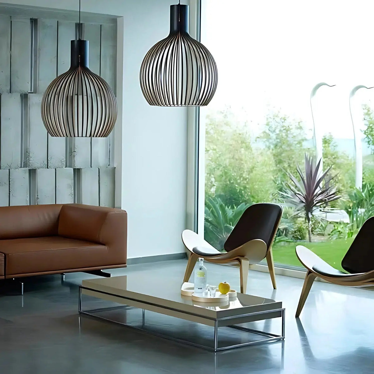 Suspension Éclairante | Lampe Suspendue en Bois Avec Câble Ajustable | Ambiance Chaleureuse Pour Salle à Manger 4