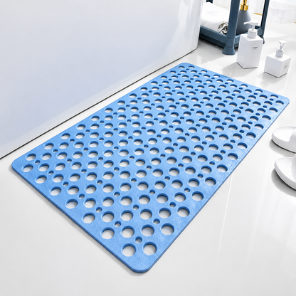 Tapis de Bain Antidérapant – Tapis Salle de bain Absorbant-salle de bain-Bleu-53 x 53 cm-Oslo France