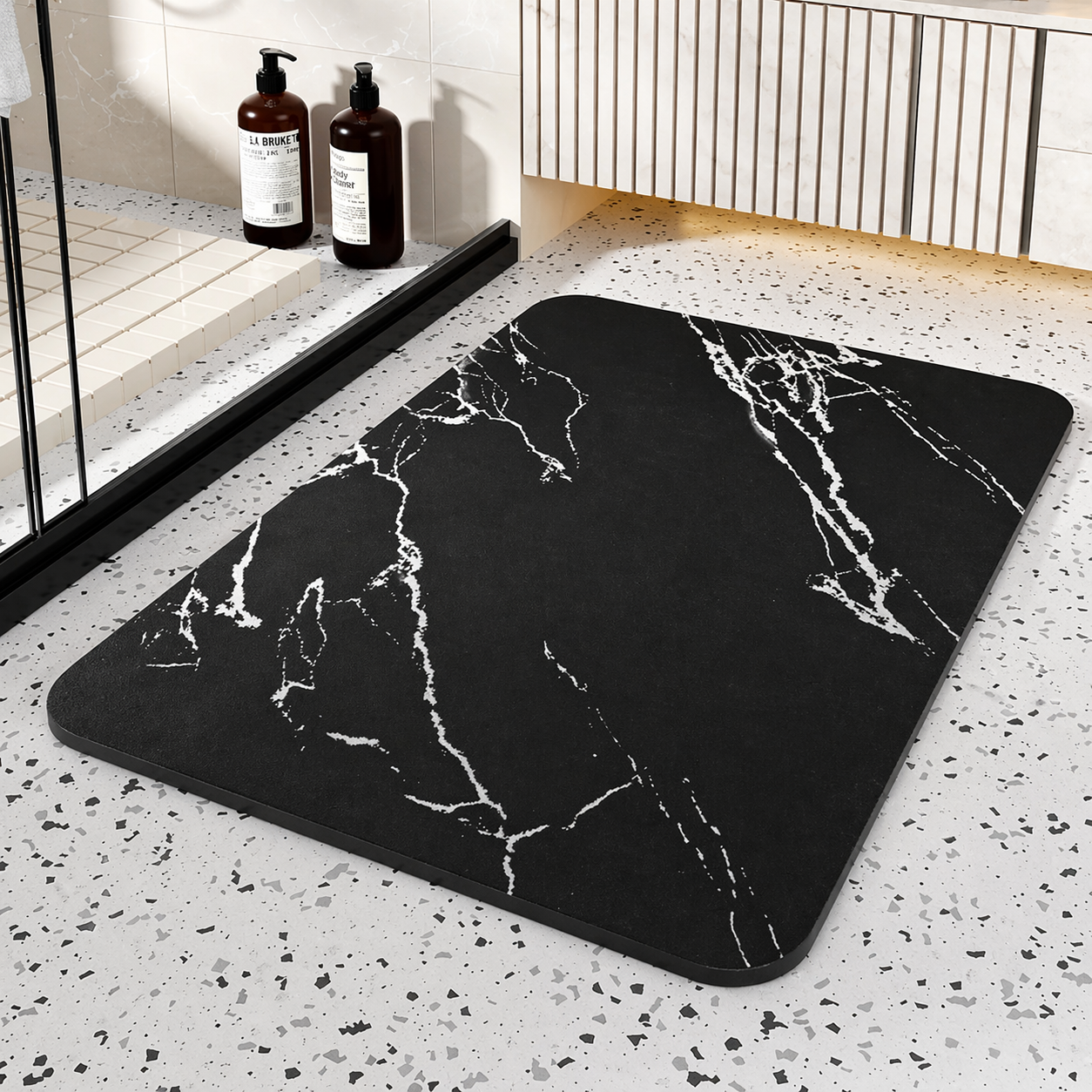 Tapis de Salle de Bain Anti-dérapant – Absorbant, Séchage Rapide-salle de bain-Oslo France