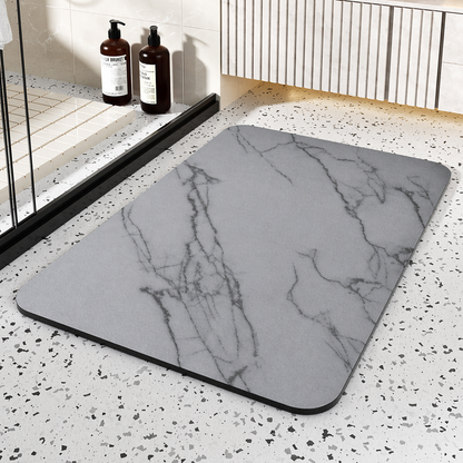 Tapis de Salle de Bain Anti-dérapant – Absorbant, Séchage Rapide-salle de bain-Gris-40 × 60 cm-Oslo France