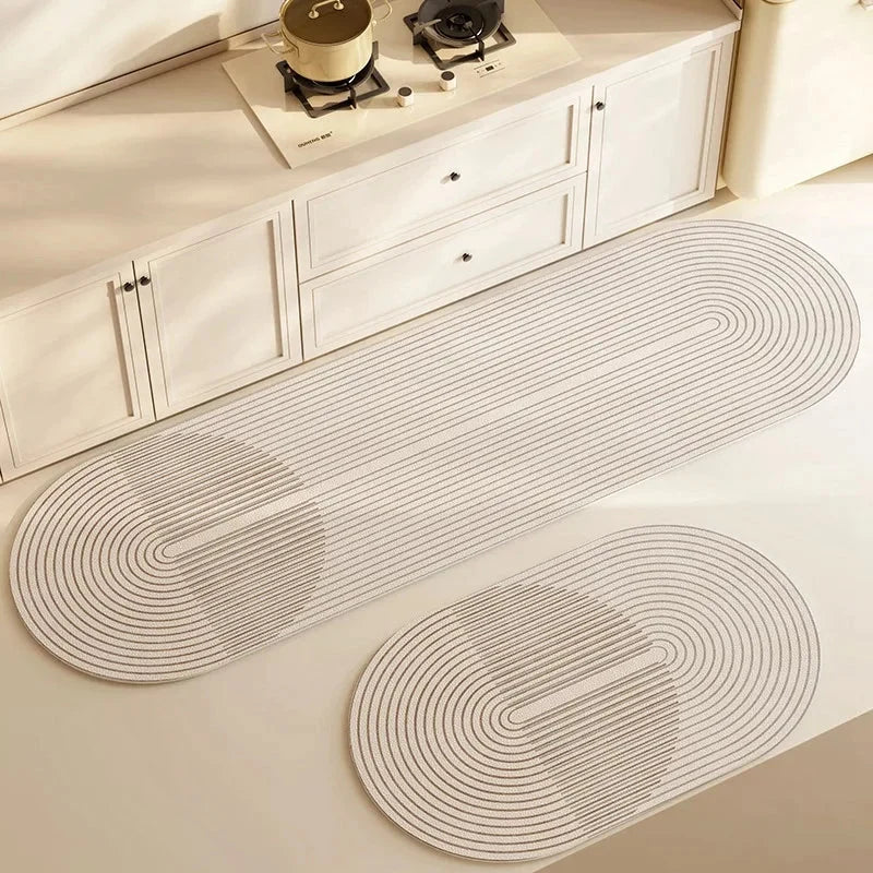 Tapis de Bain Antidérapant en Diatomite | Super Absorbant pour Confort Optimal 0