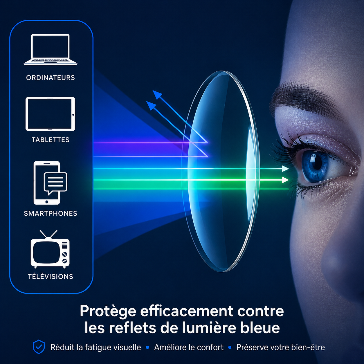 Lunettes de Vue Progressives – Monture Légère à Charnière à Ressort