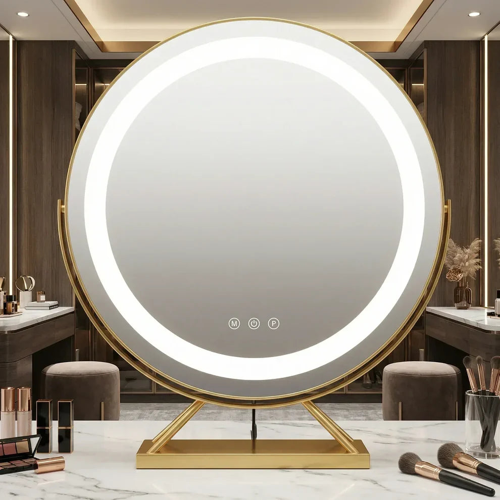 Miroir de Maquillage Lumineux LED –  Éclairage Intégré et Commandes Tactiles