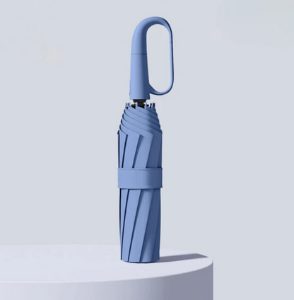 Parapluie Compact Pliable – Léger et Portable avec Poignée Anneau