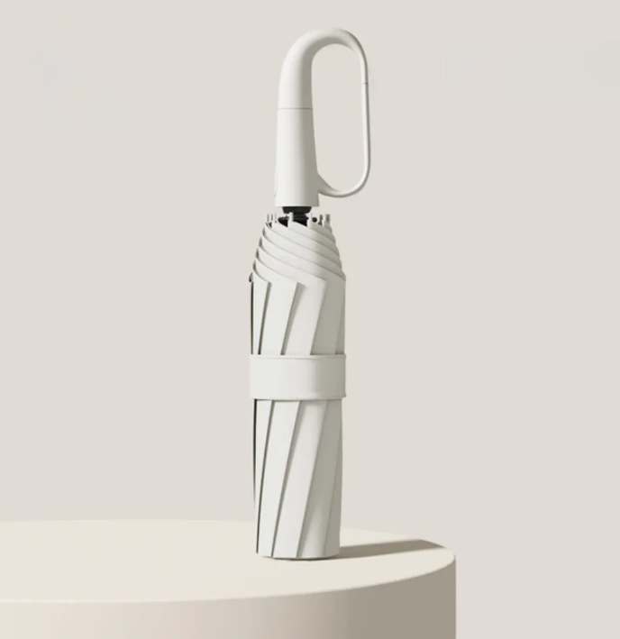 Parapluie Compact Pliable – Léger et Portable avec Poignée Anneau