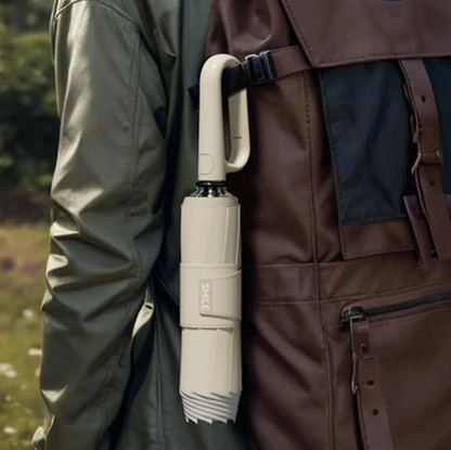 Parapluie Compact Pliable – Léger et Portable avec Poignée Anneau