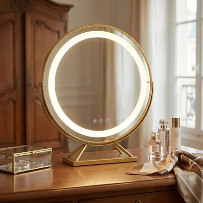 Miroir de Maquillage Lumineux LED –  Éclairage Intégré et Commandes Tactiles
